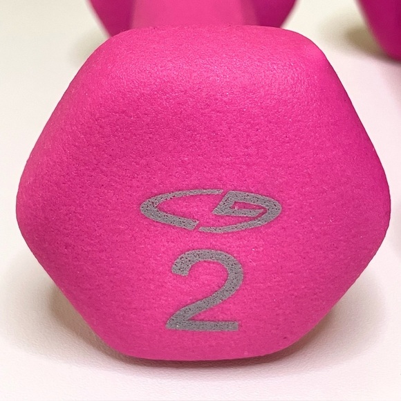 C9 Champion Pink Neoprene Hand Weights 2lbs Dumbbells - Picture 5 of 5